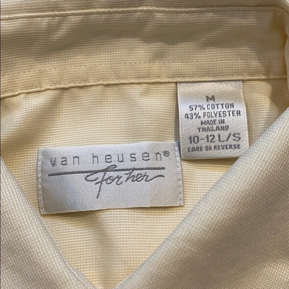 Van Heusen Medium Long Sleeve Button Shirt D11 - Picture 5 of 12